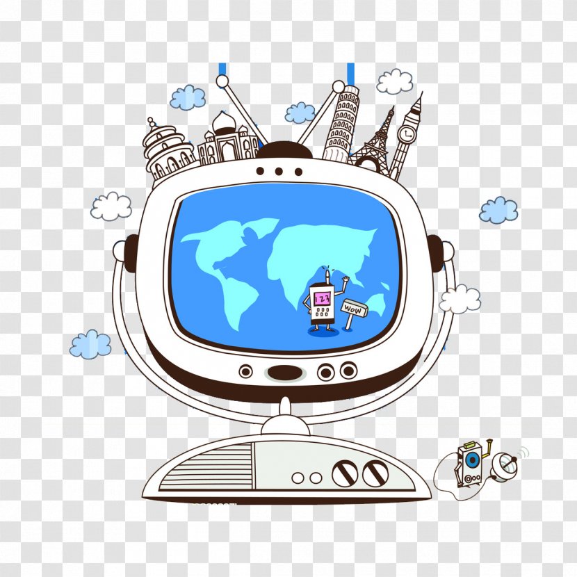 Cartoon Future Illustration - Architecture - Life Science And Technology Transparent PNG
