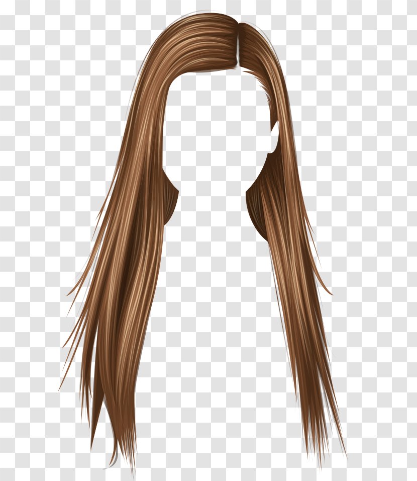 Stardoll Layered Hair Step Cutting Coloring - Long - Brown Things Transparent PNG