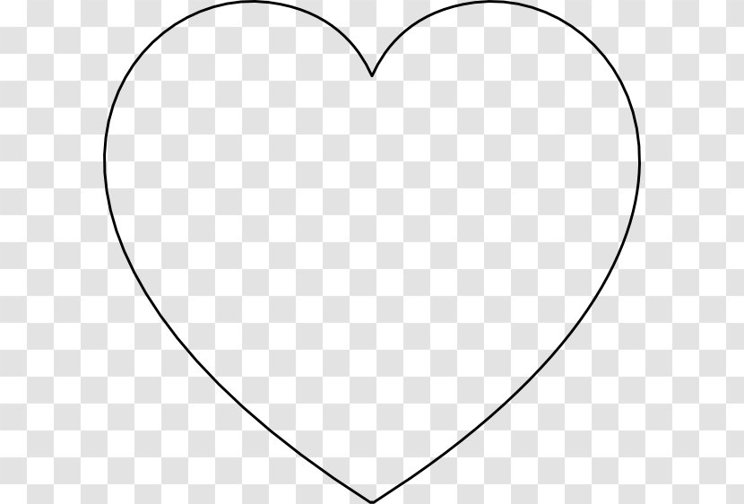 Coloring Book Heart Valentine's Day - Silhouette Transparent PNG