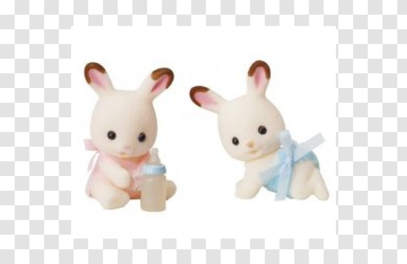 Domestic Rabbit Hare Sylvanian Families Doll - Stuffed Animals Cuddly Toys - Small Hamster Transparent PNG