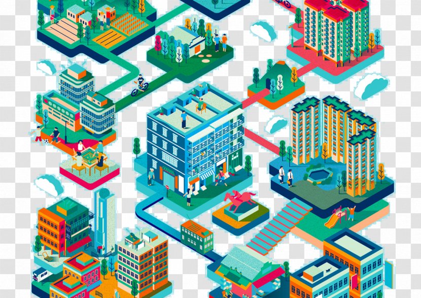 Hong Kong Creative Industries Map - Urban Design - Dream City Transparent PNG