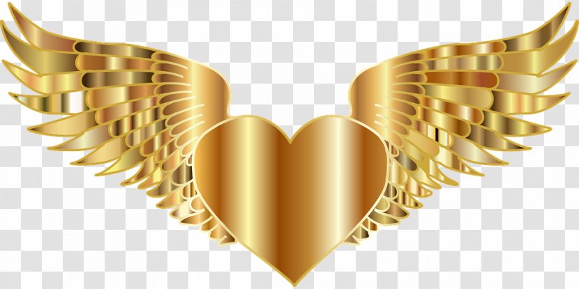 Gold Heart Clip Art - Flower Transparent PNG