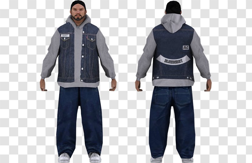 Jeans Hoodie Grand Theft Auto: San Andreas Denim Overall Transparent PNG