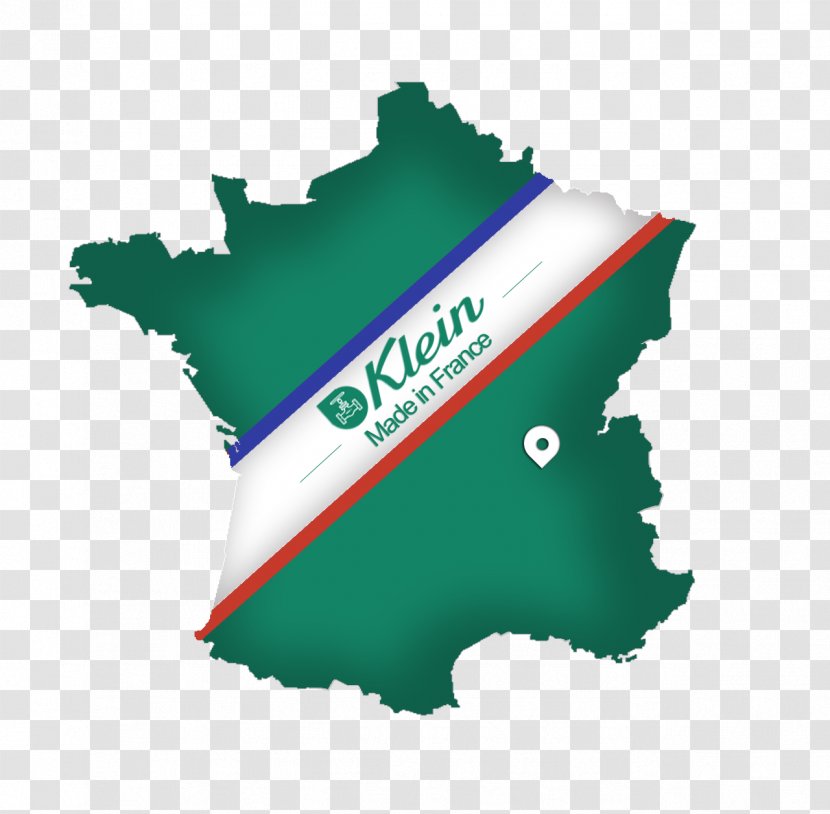 France Vector Map - Green - Made In Transparent PNG