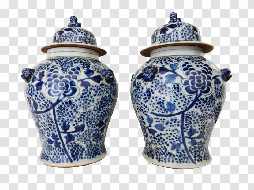 Blue And White Pottery Ceramic Jug Jingdezhen Jar - The Porcelain Transparent PNG
