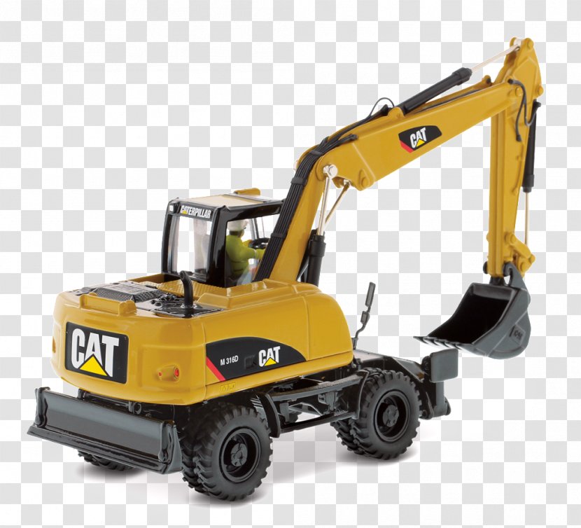 Caterpillar Inc. Excavator Die-cast Toy Loader Heavy Machinery - Diecast Transparent PNG