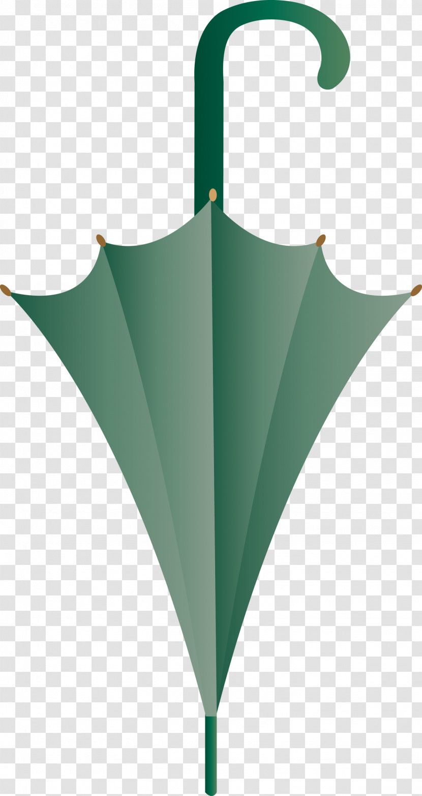 Green Leaf Umbrella Plant Logo Transparent PNG