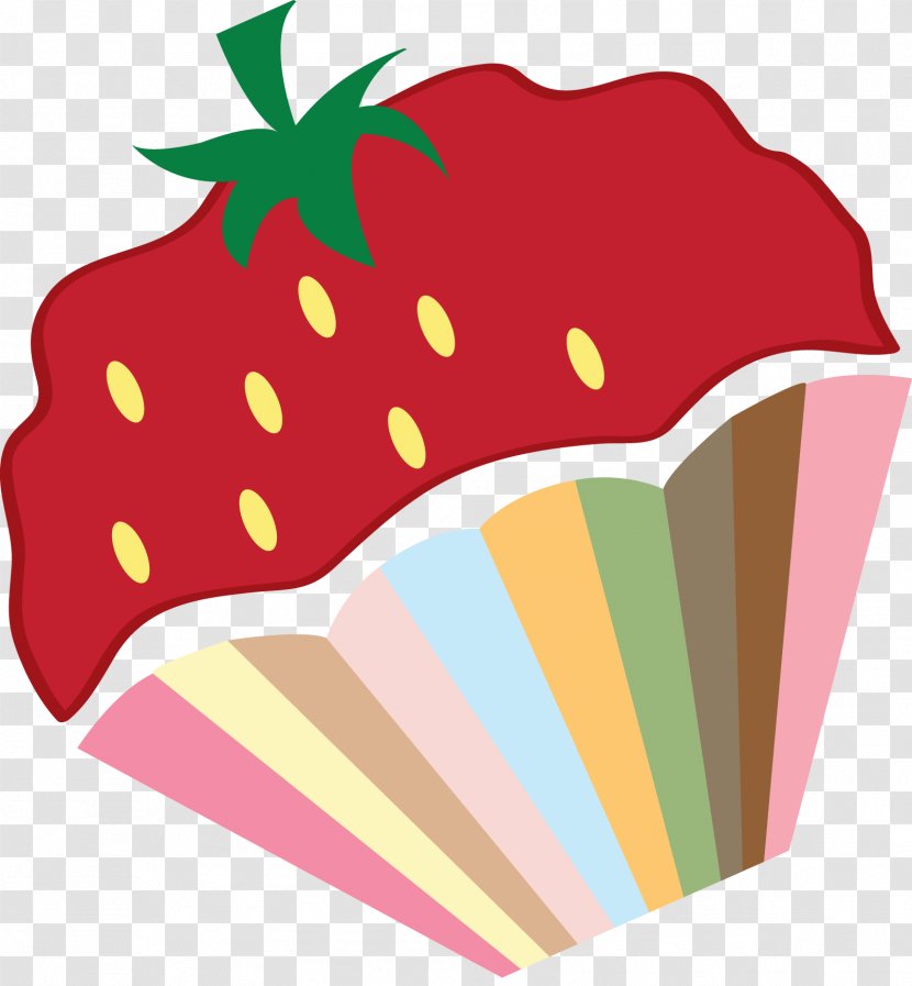 Strawberry Cream Cake Cupcake Bakery Aedmaasikas - Red - Hand Painted Cupcakes Transparent PNG