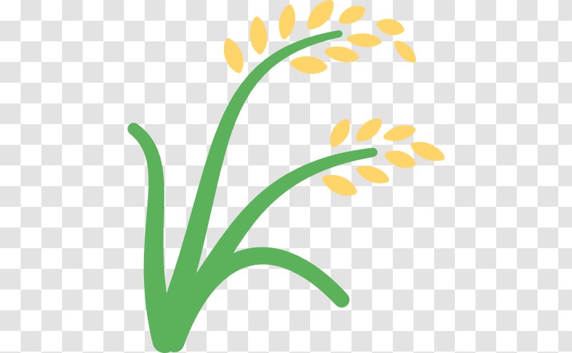 Emoji Plant SMS Sticker Ear - Text - Of Rice Transparent PNG