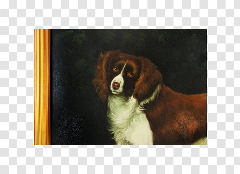 English Springer Spaniel Cavalier King Charles Dog Breed Companion - Group - Painting Transparent PNG
