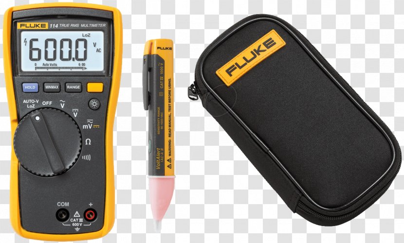 Fluke Corporation True RMS Converter Digital Multimeter Electronic Test Equipment - Electrician Transparent PNG