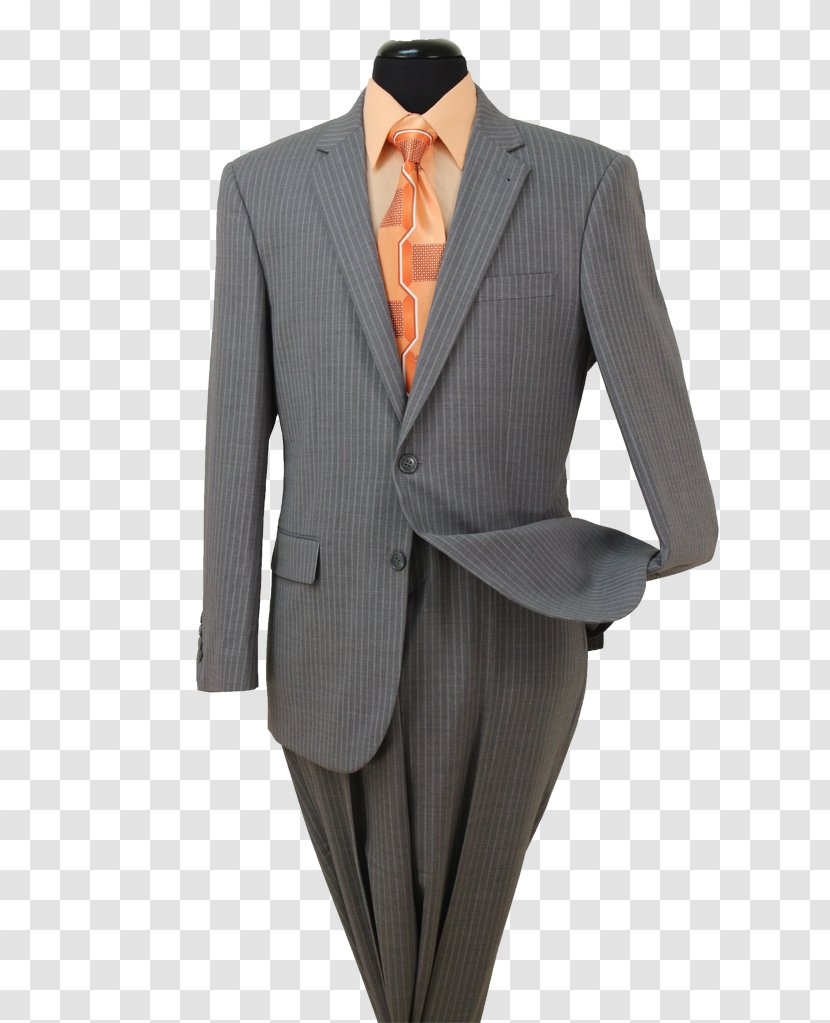 Tuxedo Grey Suit Red Color - Gentleman Transparent PNG