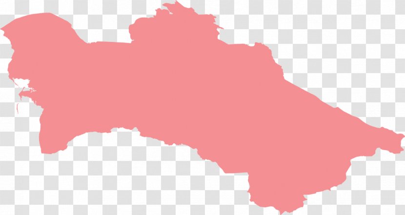 Uzbekistan Turkmenistan Turkmen Soviet Socialist Republic Map - Pink Transparent PNG