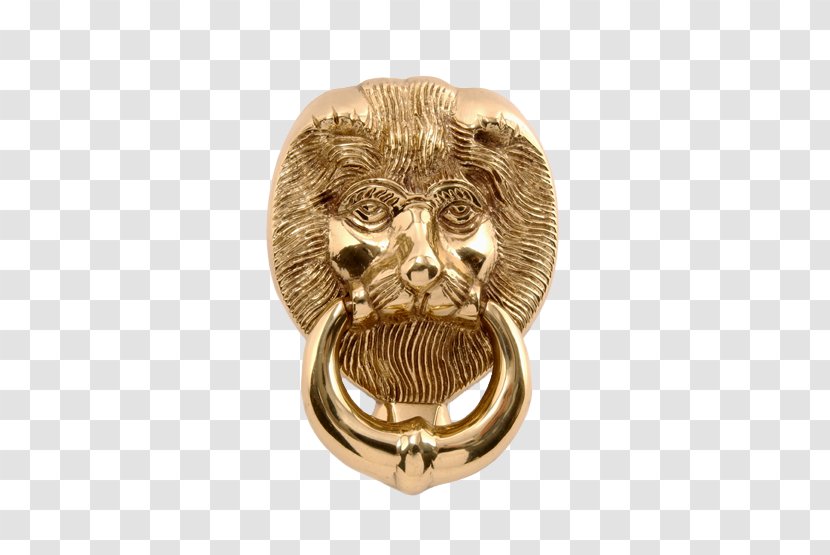 Lion Brass Door Knockers Metal - Head Transparent PNG