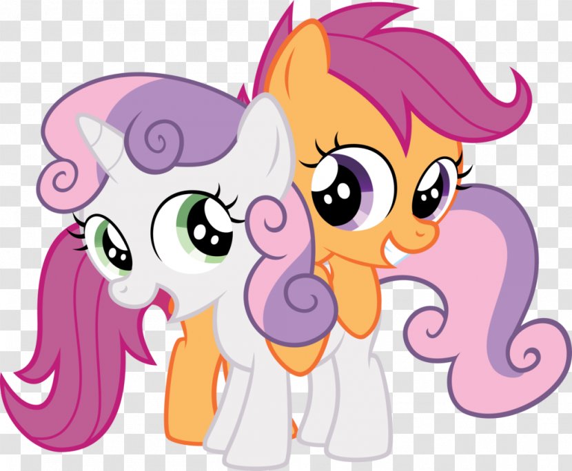 Sweetie Belle Scootaloo Apple Bloom Twilight Sparkle Pony - Heart Transparent PNG