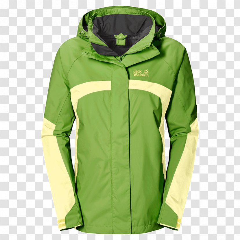 Hoodie Jacket Jack Wolfskin Polar Fleece Coat - Green With Hood Black Transparent PNG