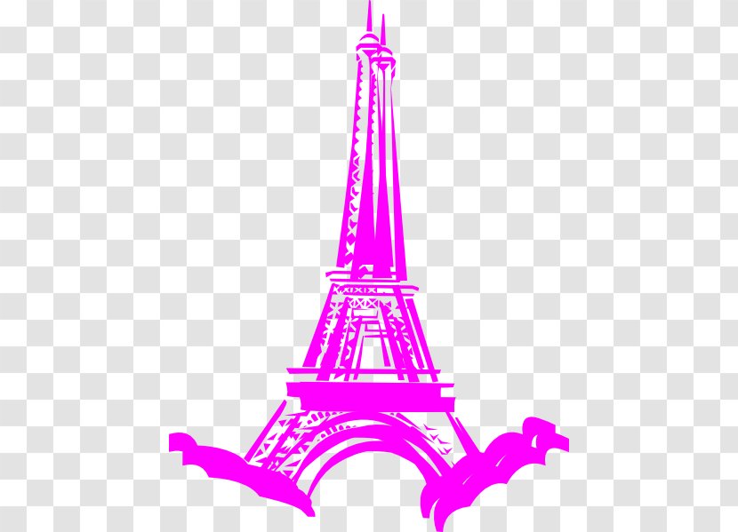 Eiffel Tower Clip Art - Drawing - Pink Transparent PNG