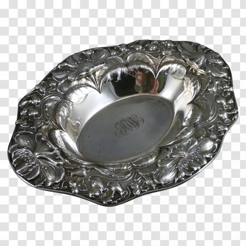 Silver Platter Ashtray Tableware Transparent PNG