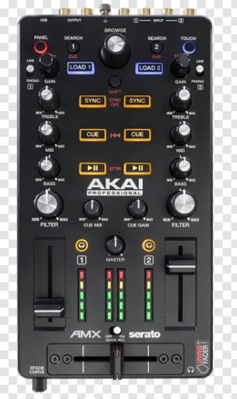 Akai AMX Disc Jockey Audio Mixers Ableton Live - Vestax Controller Transparent PNG