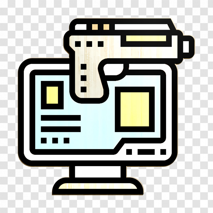Cyber Icon Cyber Crime Icon Online Robbery Icon Transparent PNG