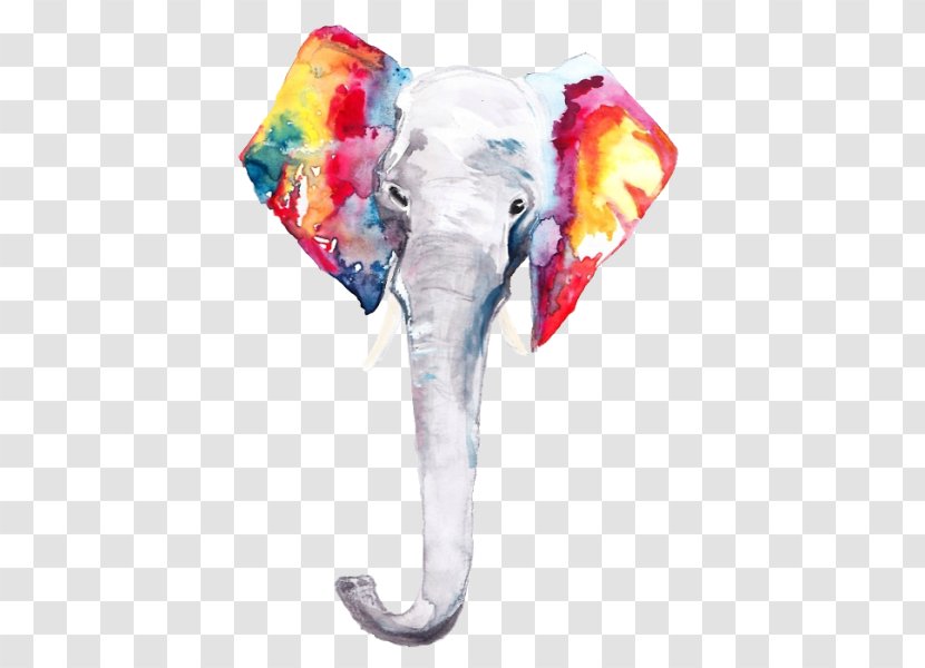 Elephantidae Watercolor Painting The Elephants - Art Transparent PNG