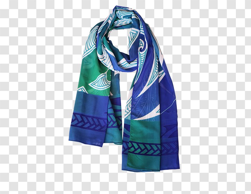 Cobalt Blue Scarf - Green Transparent PNG