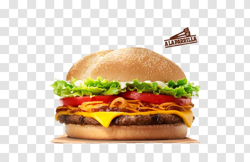 Hamburger Whopper Cheeseburger Big King Bacon - Fast Food Restaurant Transparent PNG
