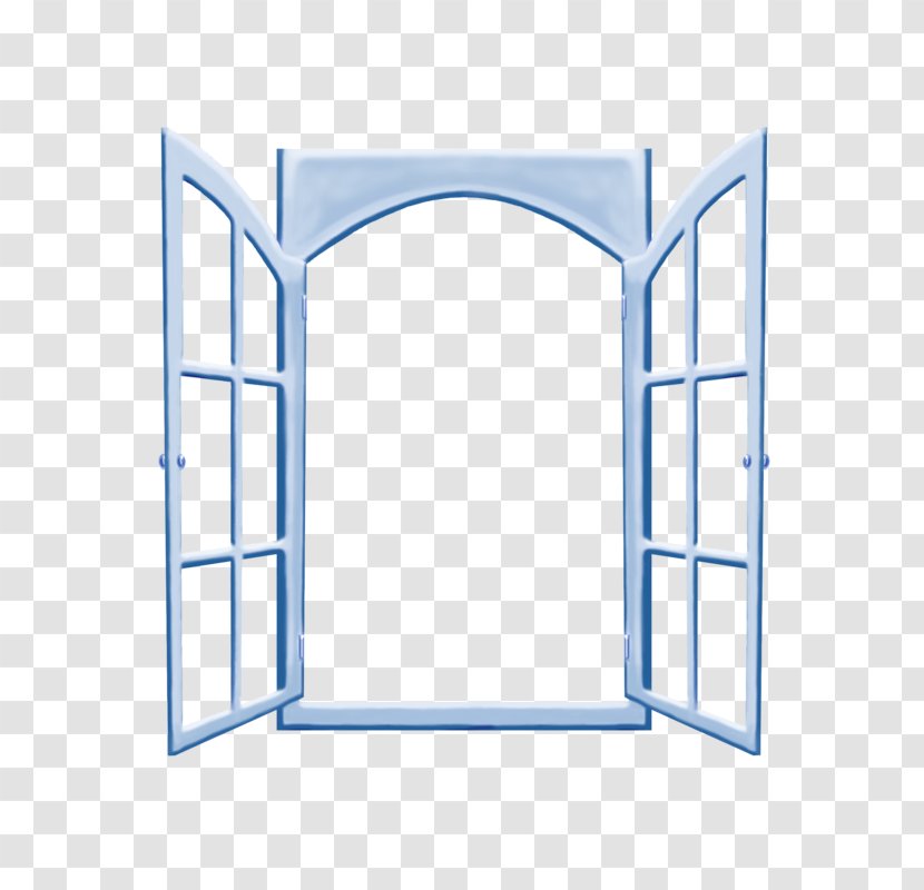 Microsoft Windows Glass Icon - Material - Blue Open Transparent PNG