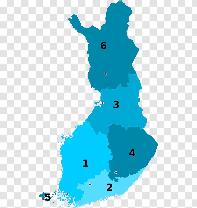 Southern Finland Province Lapland Finlandiako Antzinako Probintziak Map - Black And White Transparent PNG