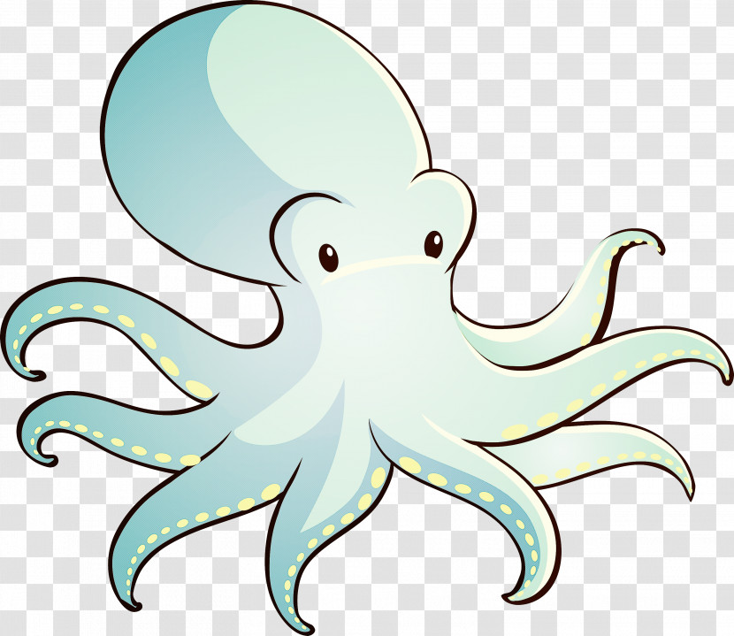 Octopus Giant Pacific Octopus Cartoon Octopus Line Art Transparent PNG