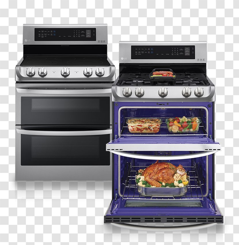 LG Electronics Cooking Ranges Convection Oven Electric Stove - Home Appliance Transparent PNG