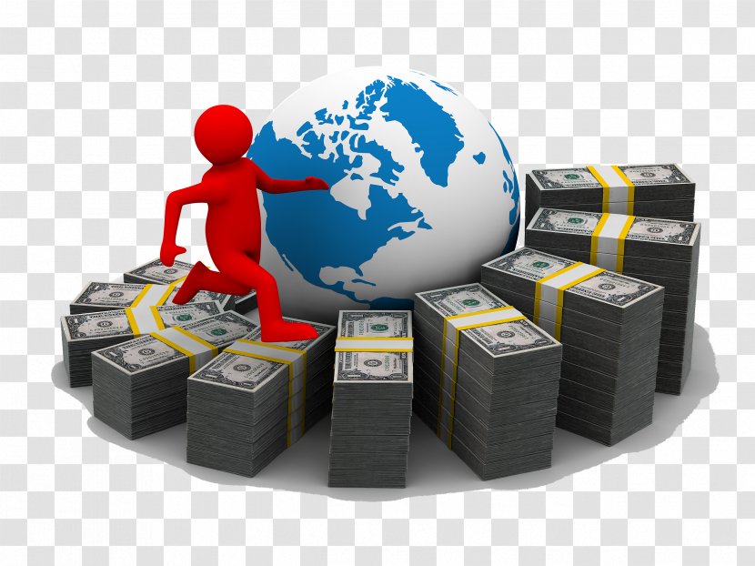 Digital Marketing Investment Stock Market Business - Foreign Exchange - Dollar Bill With Red Villain Creative Transparent PNG