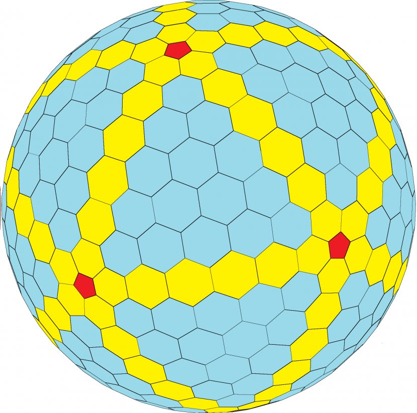 Goldberg Polyhedron Hexagon Pentagon Face - Symmetry Transparent PNG