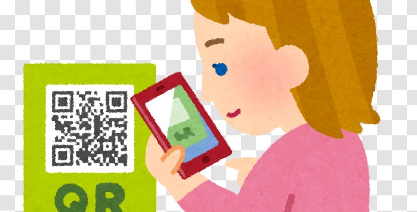 QR Code Barcode Electronic Billing 決済 Smartphone - Heart - Cartoon Transparent PNG