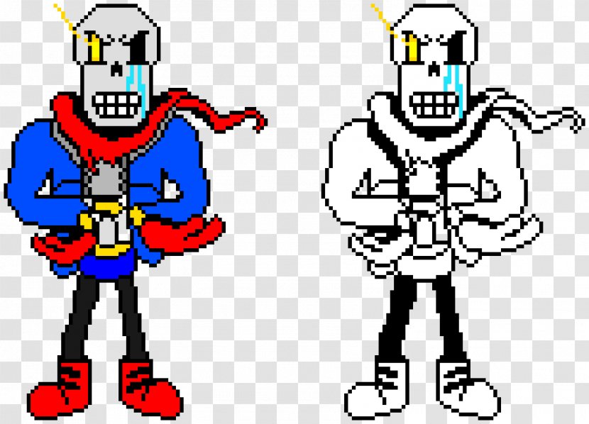 Undertale Sprite Papyrus Clip Art - Cartoon Transparent PNG