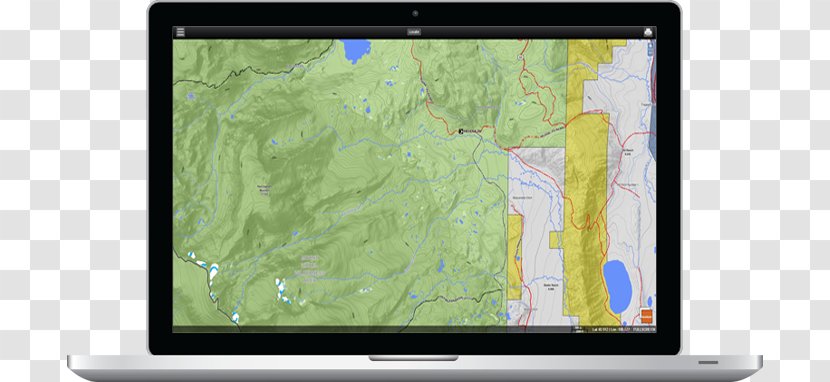 Big-game Hunting Map GPS Navigation Systems - Topographic - Paper Transparent PNG