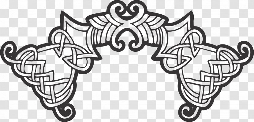 Ornament Celtic Knot Celts Drawing - Royaltyfree - Variety Of Vintage Transparent PNG