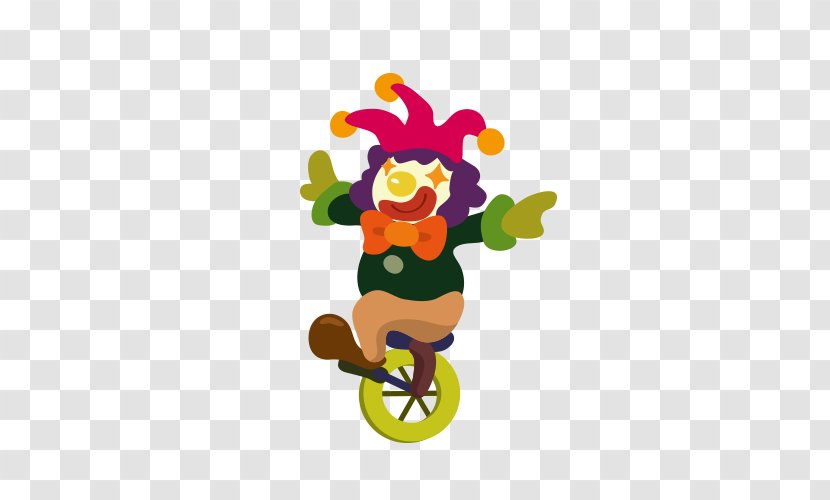 Circus Clown Drawing - Vertebrate Transparent PNG