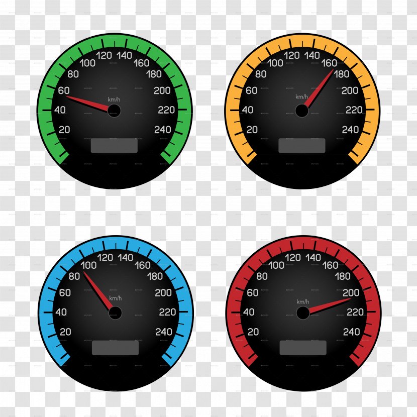 Car Speedometer Gauge Tachometer - Hardware Transparent PNG