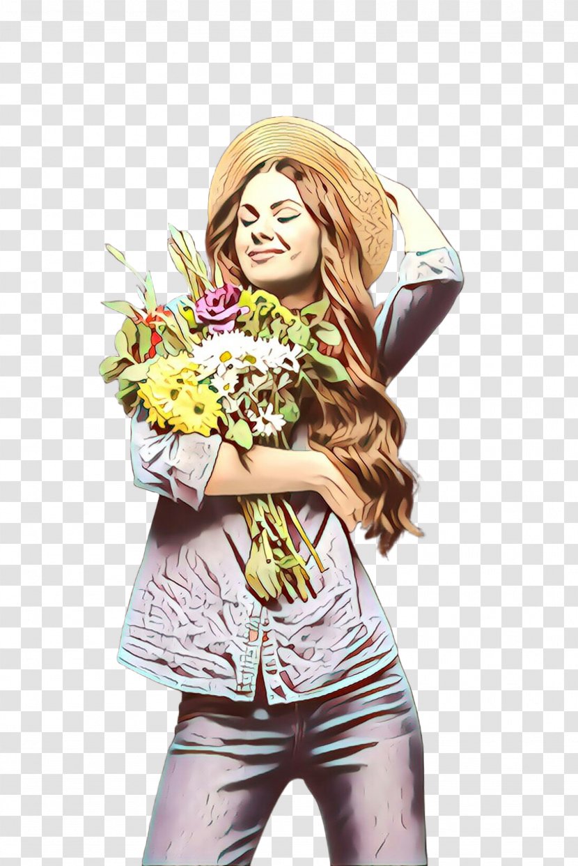 Yellow Bouquet Plant Flower Smile - Style Drawing Transparent PNG