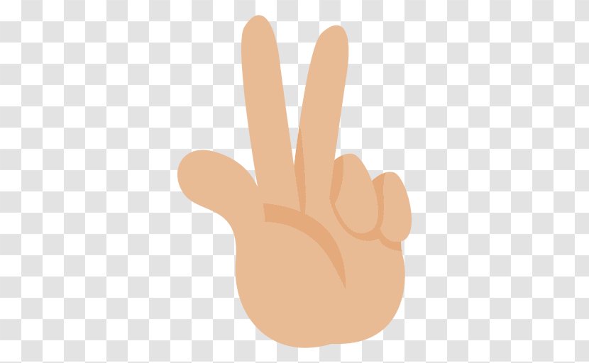 Thumb V Sign Hand Peace Symbols - Index Finger Transparent PNG