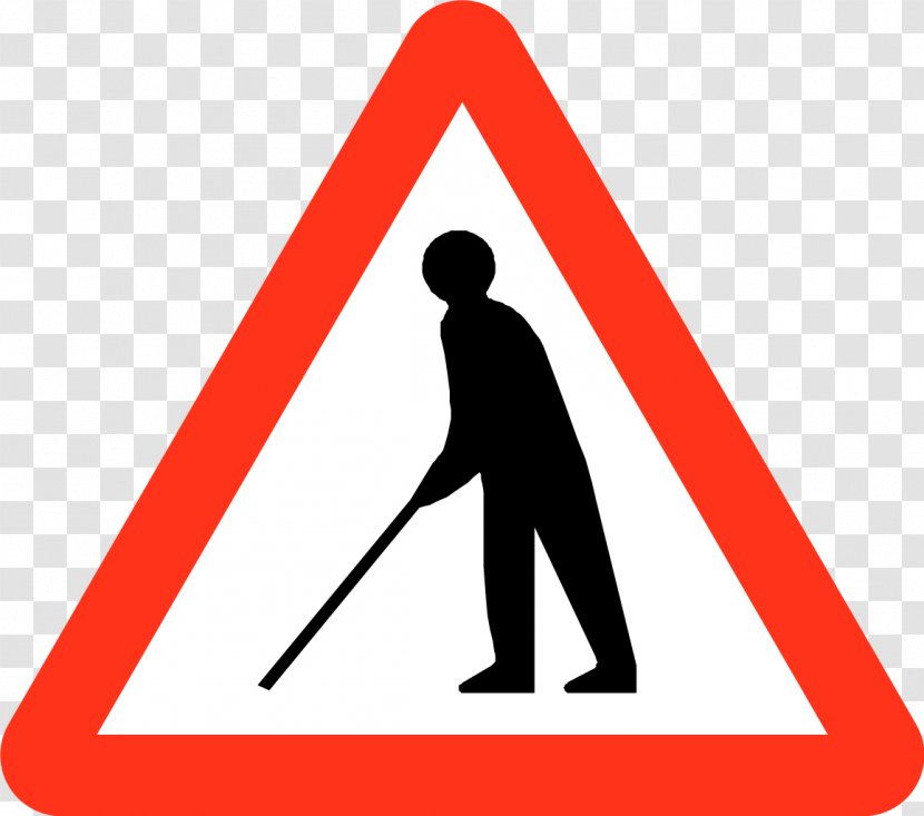 Traffic Sign Senyal Intersection Warning - Logo - Pedestrian Transparent PNG