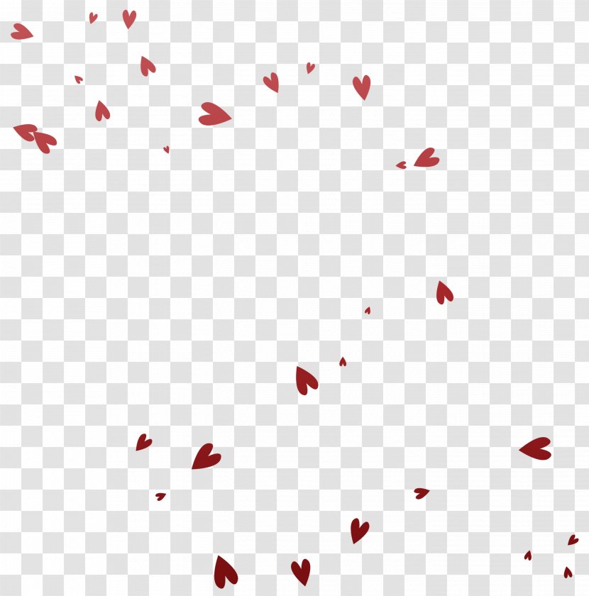 Heart Red - Love - Floating Hearts Transparent PNG