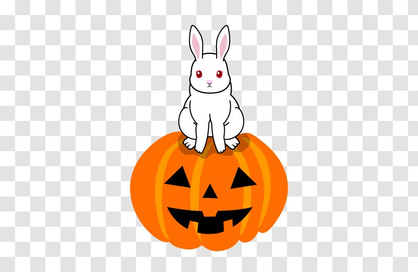 Halloween White Rabbit Clip Art - Cat - Mid Autumn Moon Transparent PNG