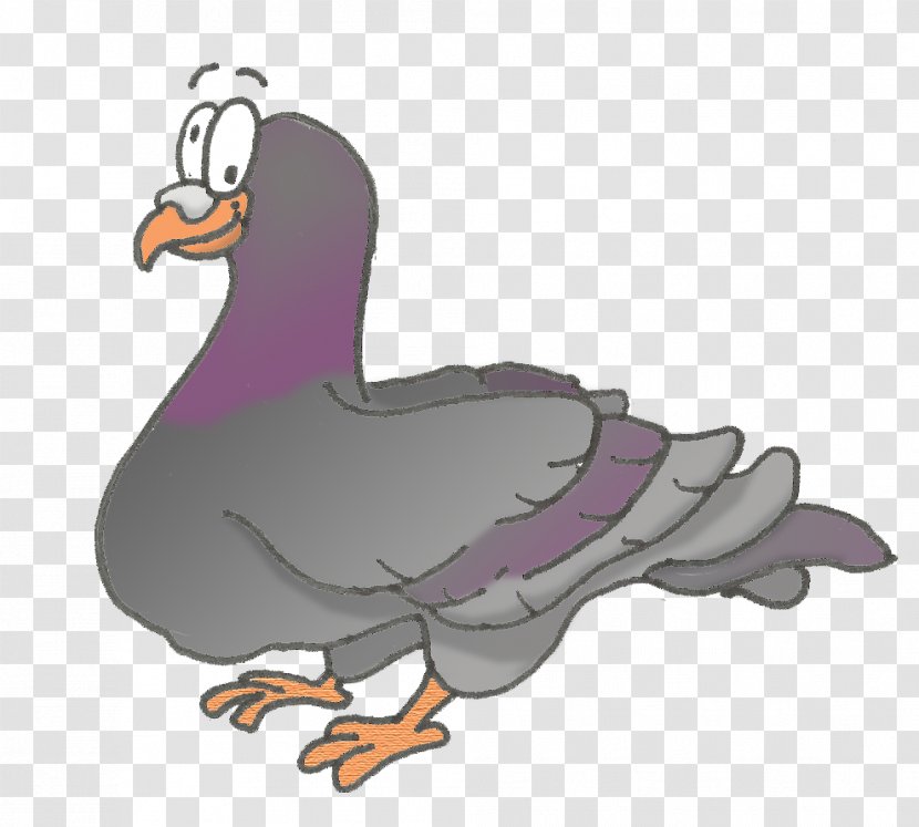 Duck Rooster Flightless Bird Clip Art - Drawing Transparent PNG
