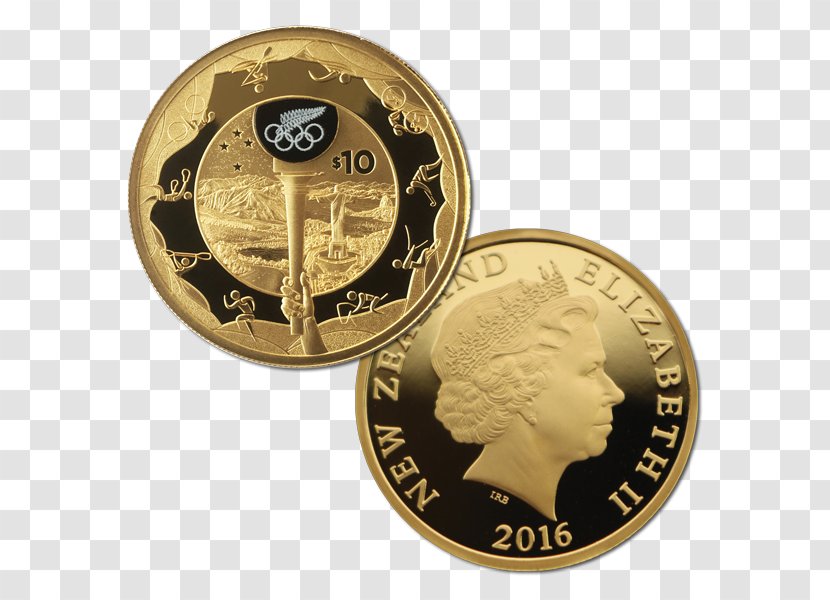 Gold Coin 2016 Summer Olympics Olympic Games - Money - Coins Floating Material Transparent PNG