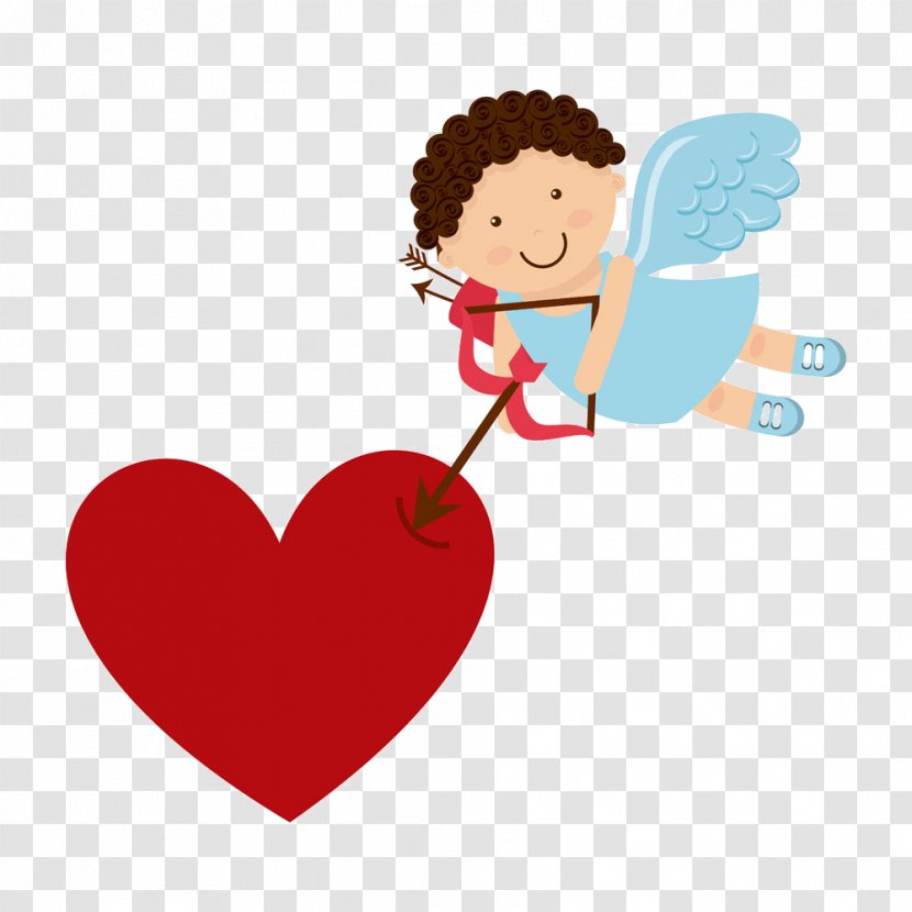 Cupid Cartoon Illustration - Heart - And Love Pictures Transparent PNG