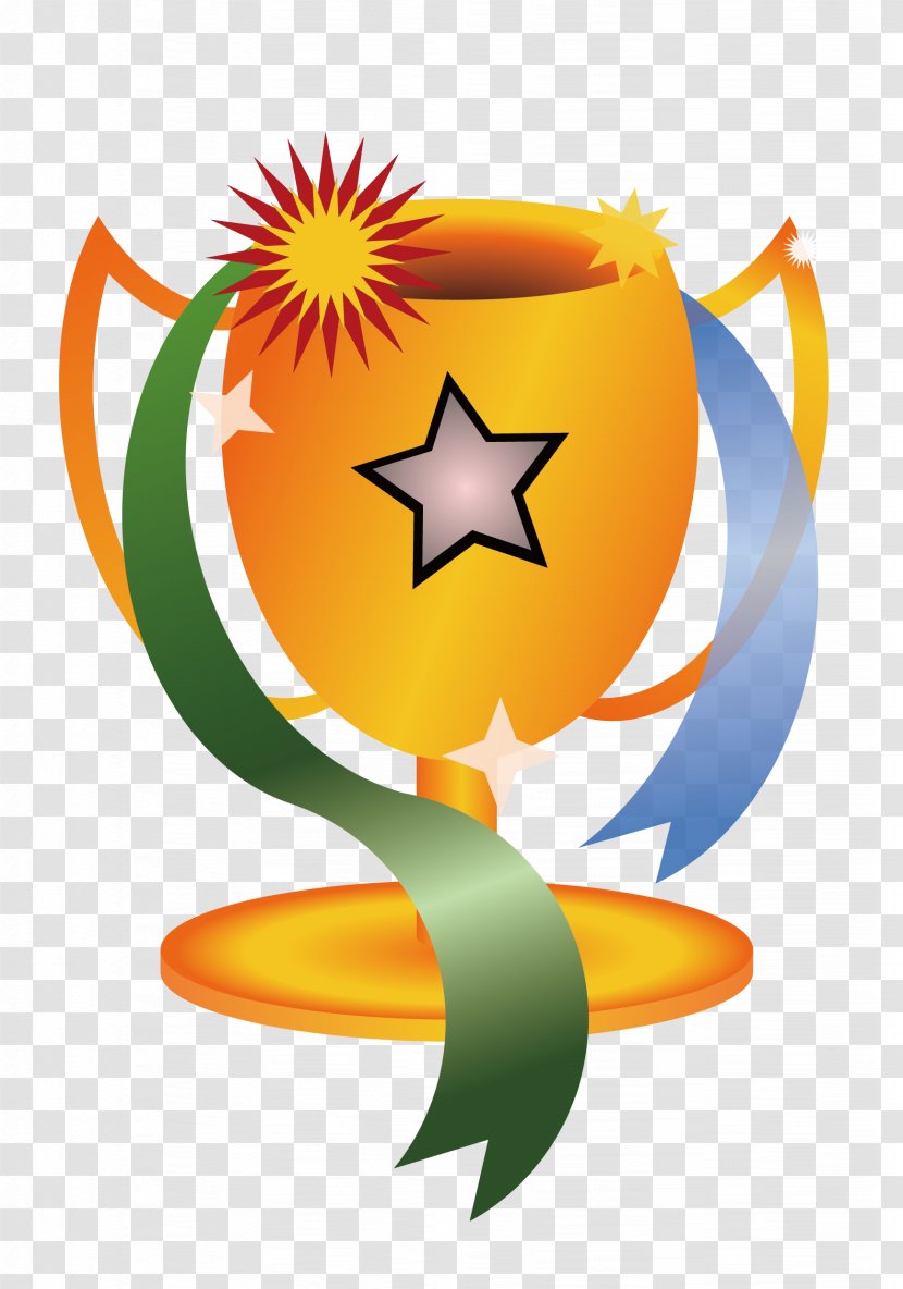 Trophy Free Content Clip Art - Yellow - Vector Transparent PNG