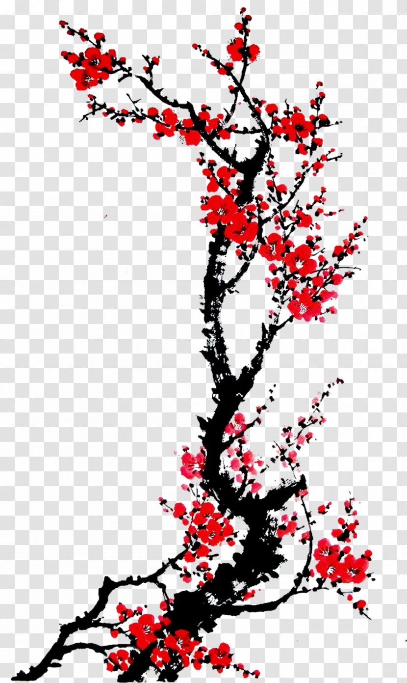 Tree Red Branch Plant Woody - Stem Flower Transparent PNG