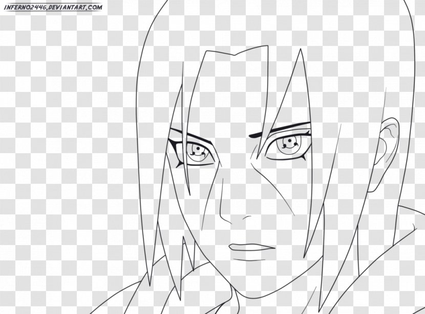 Itachi Uchiha Line Art Clan Susanoo-no-Mikoto Sketch - Frame - Painting Transparent PNG